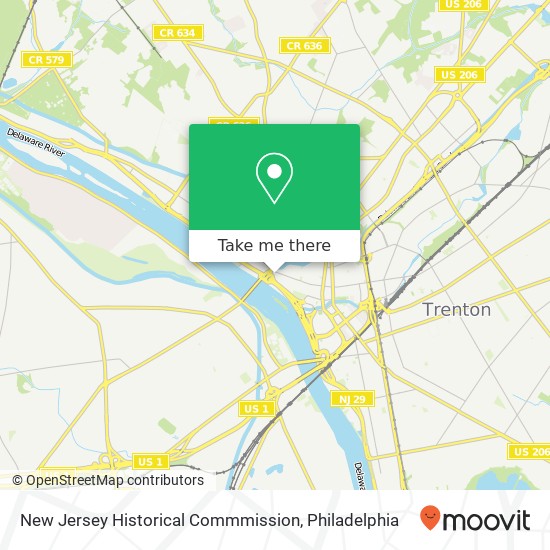 Mapa de New Jersey Historical Commmission