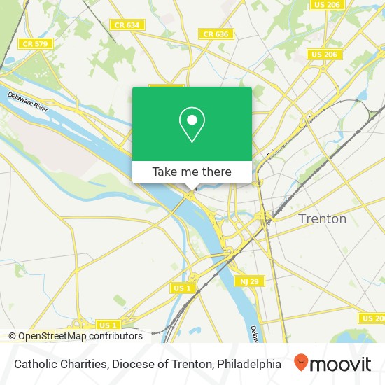 Catholic Charities, Diocese of Trenton map