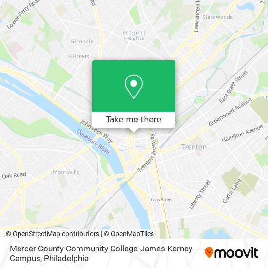 Mercer County Community College-James Kerney Campus map