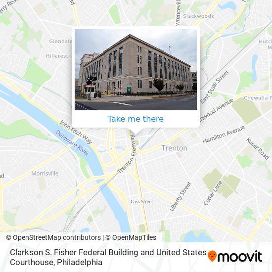 Clarkson S. Fisher Federal Building and United States Courthouse map