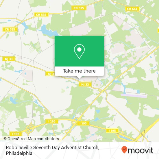 Robbinsville Seventh Day Adventist Church map