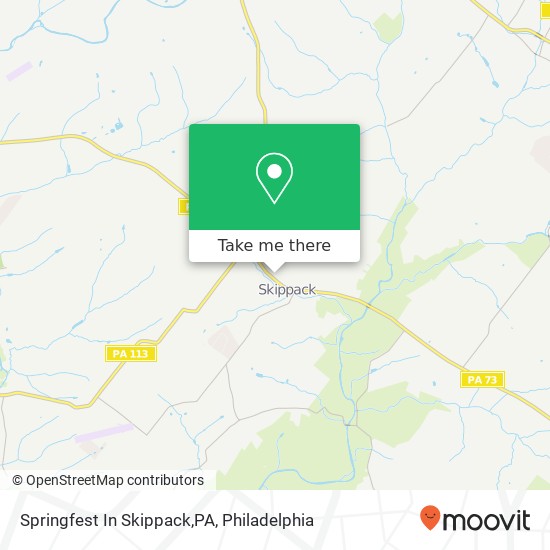 Mapa de Springfest In Skippack,PA