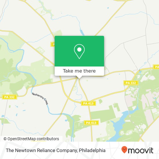 The Newtown Reliance Company map