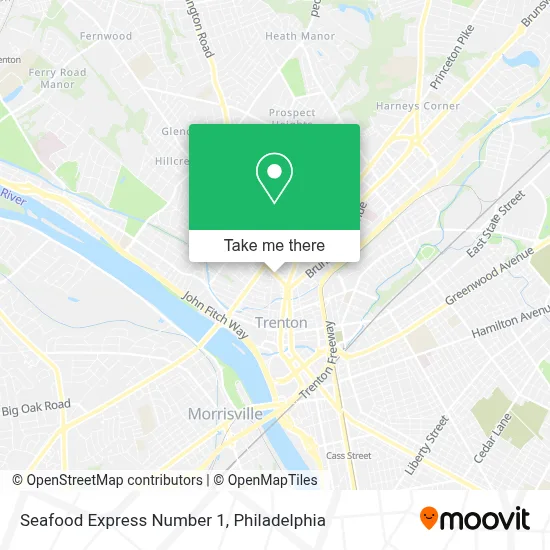 Seafood Express Number 1 map