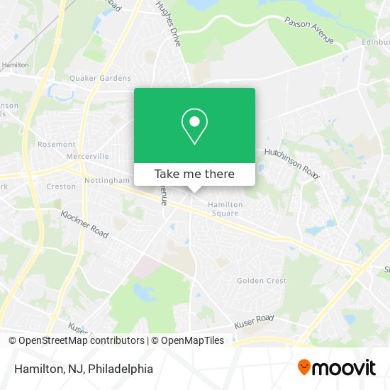 Hamilton, NJ map