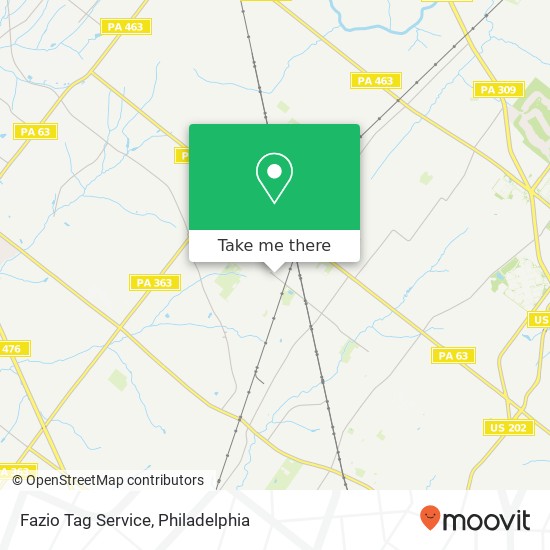 Mapa de Fazio Tag Service