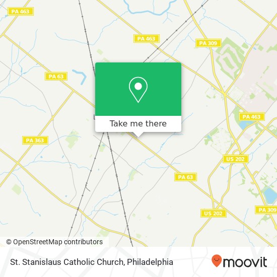 St. Stanislaus Catholic Church map