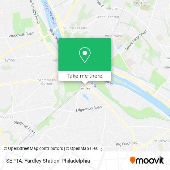 SEPTA: Yardley Station map