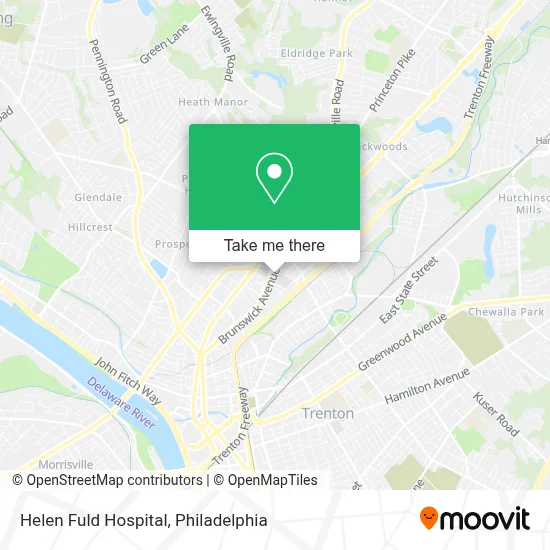 Helen Fuld Hospital map