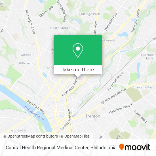 Mapa de Capital Health Regional Medical Center