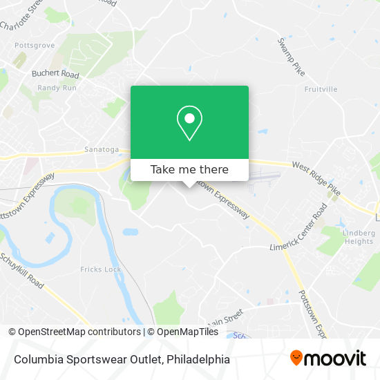 Columbia Sportswear Outlet map