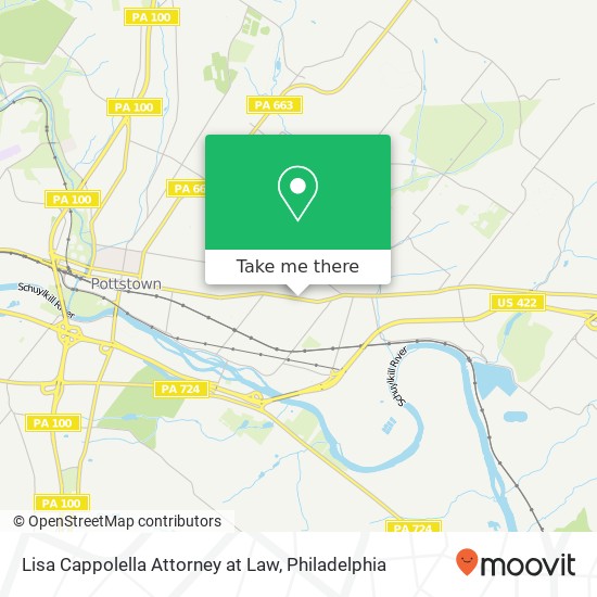 Mapa de Lisa Cappolella Attorney at Law