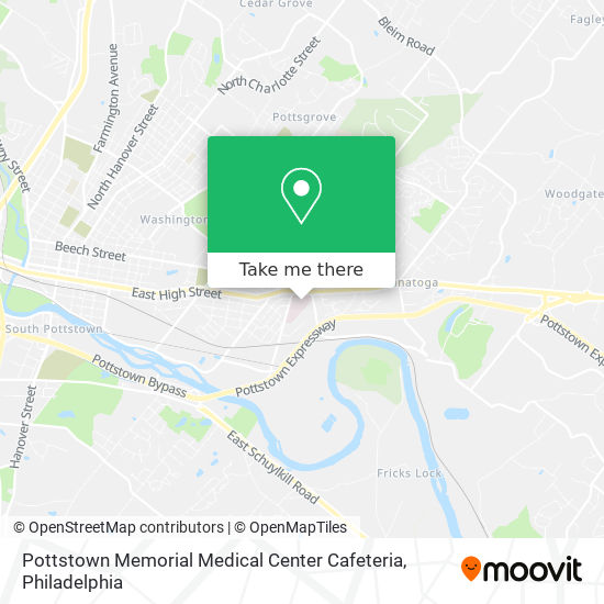 Mapa de Pottstown Memorial Medical Center Cafeteria