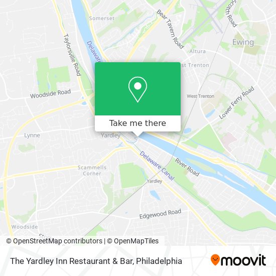 Mapa de The Yardley Inn Restaurant & Bar
