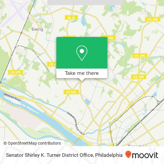 Senator Shirley K. Turner District Office map