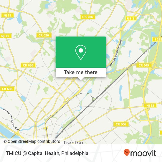 TMICU @ Capital Health map