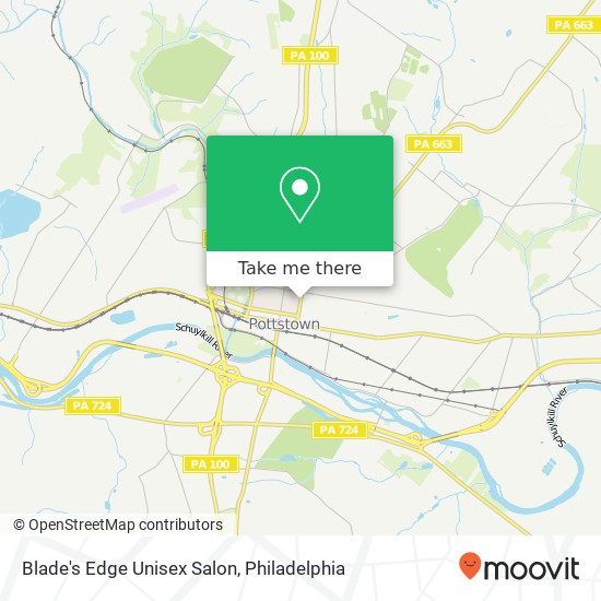 Blade's Edge Unisex Salon map