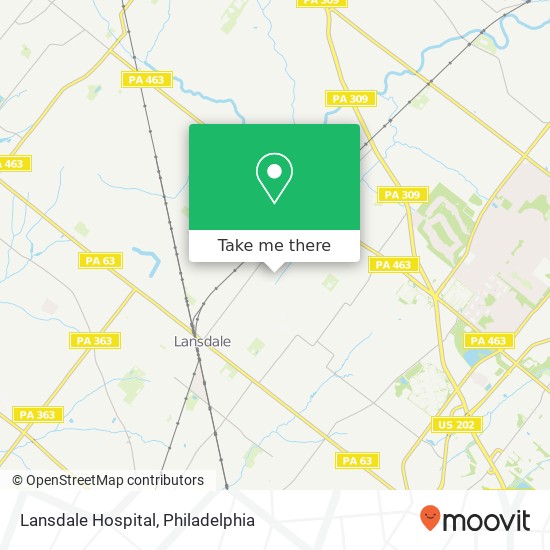Mapa de Lansdale Hospital