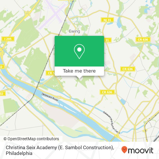 Christina Seix Academy (E. Sambol Construction) map
