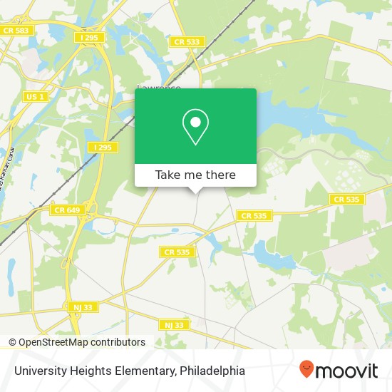 Mapa de University Heights Elementary