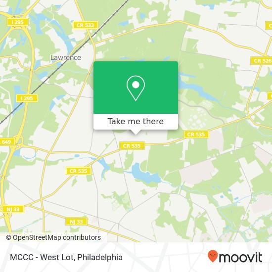 MCCC - West Lot map