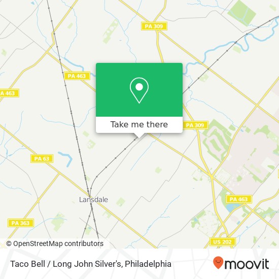 Mapa de Taco Bell / Long John Silver's