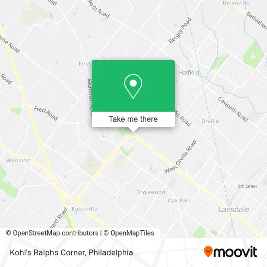 Kohl's Ralphs Corner map