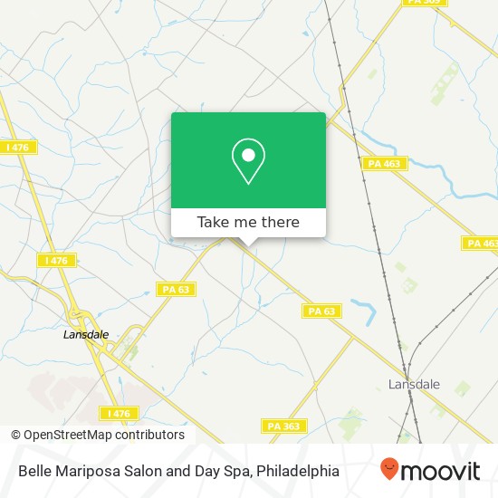 Mapa de Belle Mariposa Salon and Day Spa