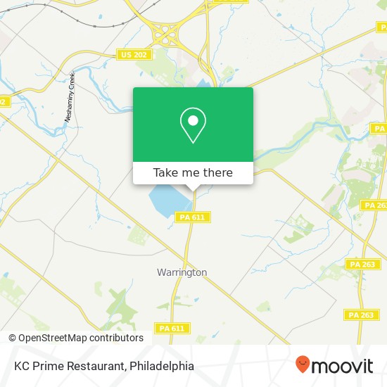 KC Prime Restaurant map