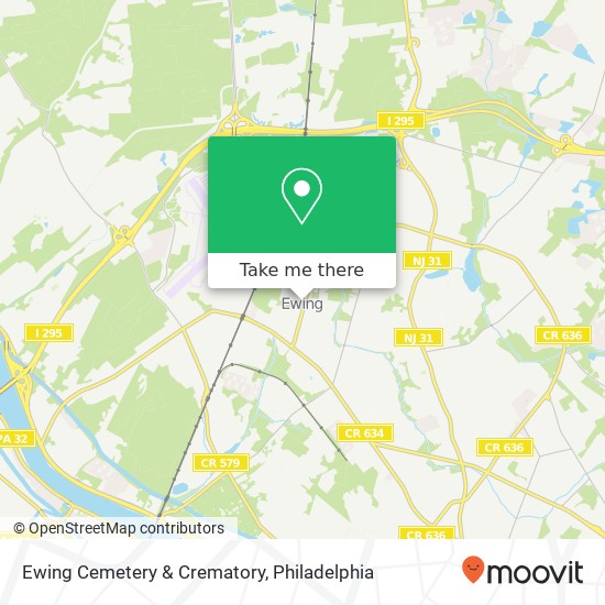 Ewing Cemetery & Crematory map