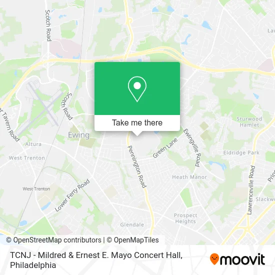 TCNJ - Mildred & Ernest E. Mayo Concert Hall map