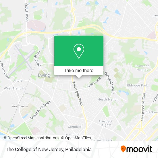 The College of New Jersey map