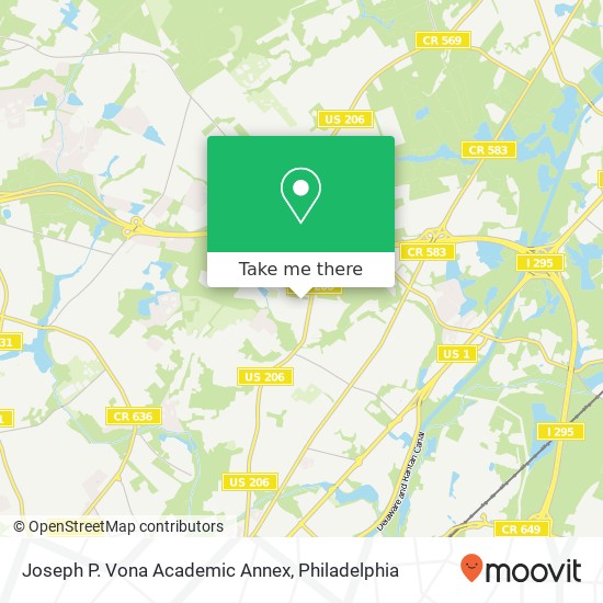 Mapa de Joseph P. Vona Academic Annex
