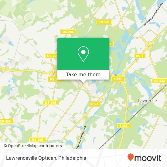 Mapa de Lawrenceville Optican