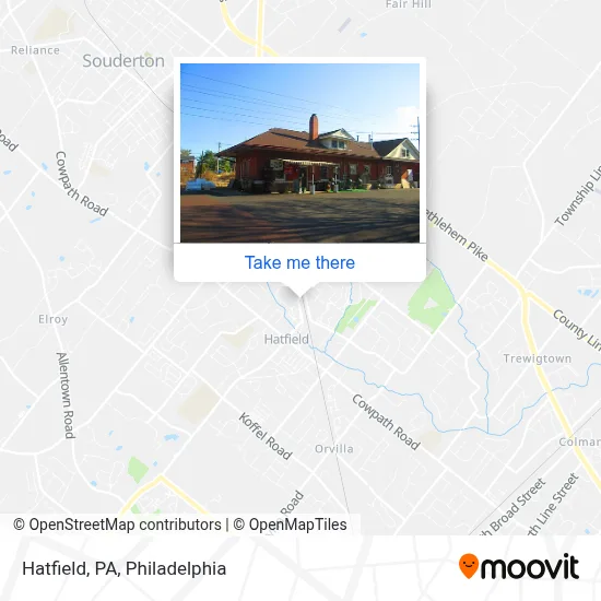Hatfield, PA map