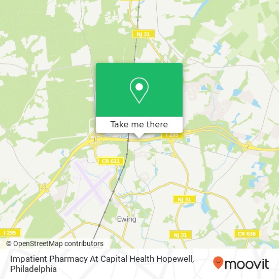 Impatient Pharmacy At Capital Health Hopewell map