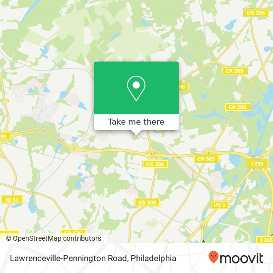 Mapa de Lawrenceville-Pennington Road