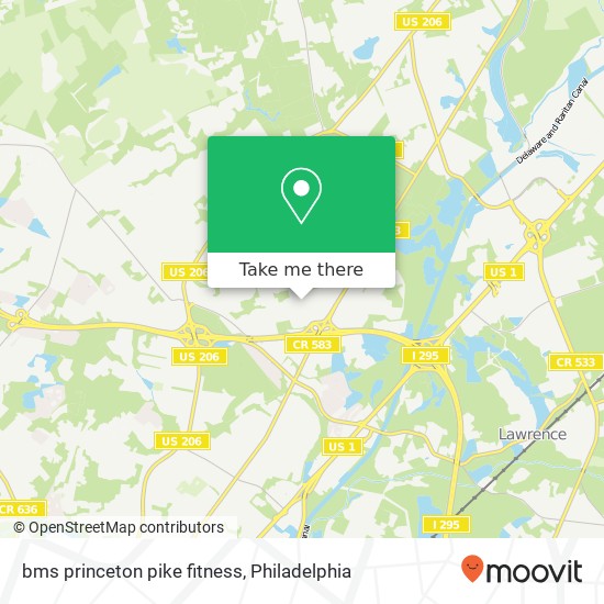 Mapa de bms princeton pike fitness