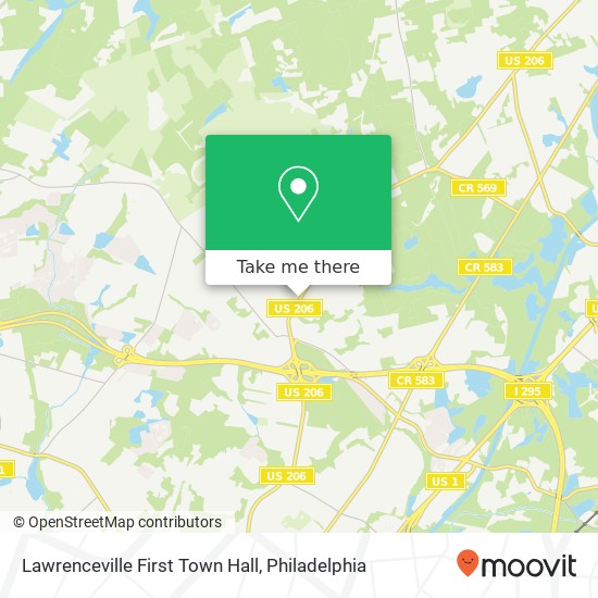 Mapa de Lawrenceville First Town Hall