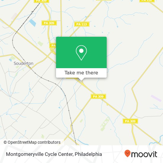 Montgomeryville Cycle Center map