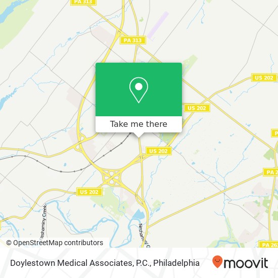 Doylestown Medical Associates, P.C. map