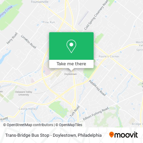 Trans-Bridge Bus Stop - Doylestown map