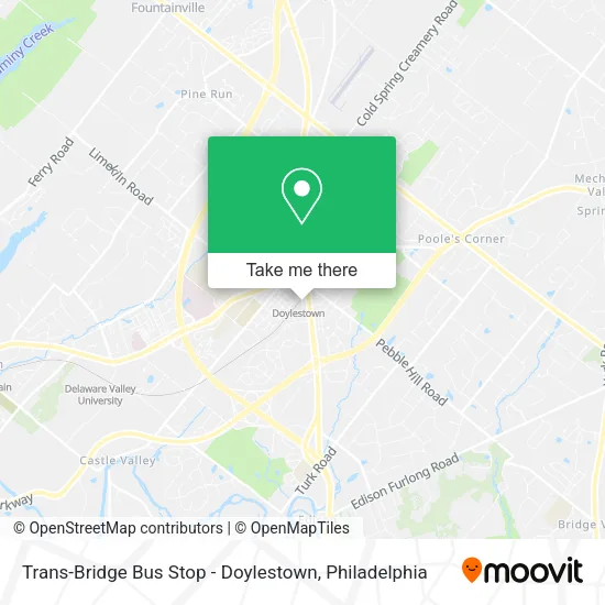 Trans-Bridge Bus Stop - Doylestown map