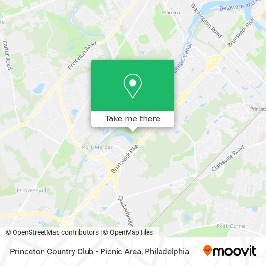 Princeton Country Club - Picnic Area map