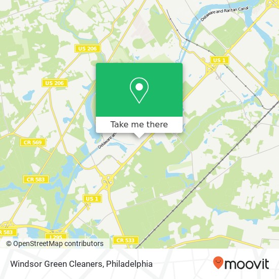 Windsor Green Cleaners map