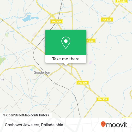 Goshows Jewelers map