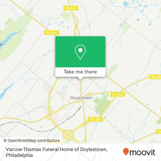 Mapa de Varcoe-Thomas Funeral Home of Doylestown