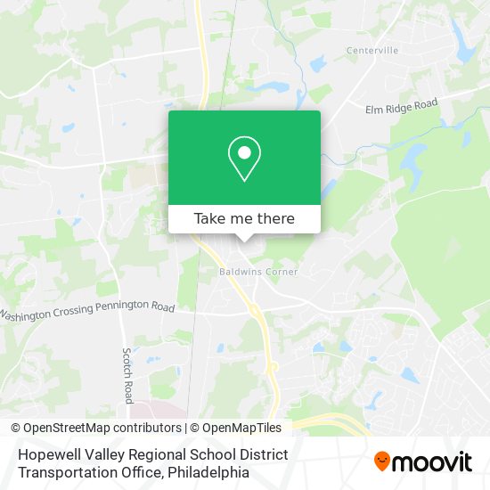 Hopewell Valley Regional School District Transportation Office map