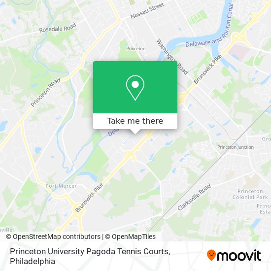 Mapa de Princeton University Pagoda Tennis Courts