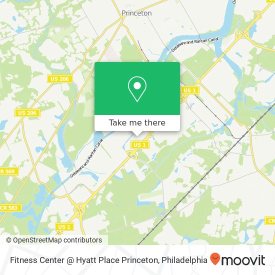 Fitness Center @ Hyatt Place Princeton map